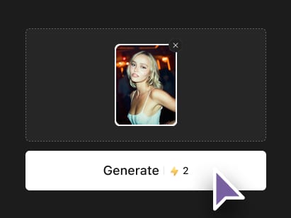 <h3>Step 2: Click Generate</h3>Hit the generate button after uploading. The tool processes your image automatically, applying standing sex effects with no extra inputs needed.