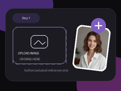 <h3>Upload a reference image</h3>Choose a clear image with the look and framing you want to use as the starting point.